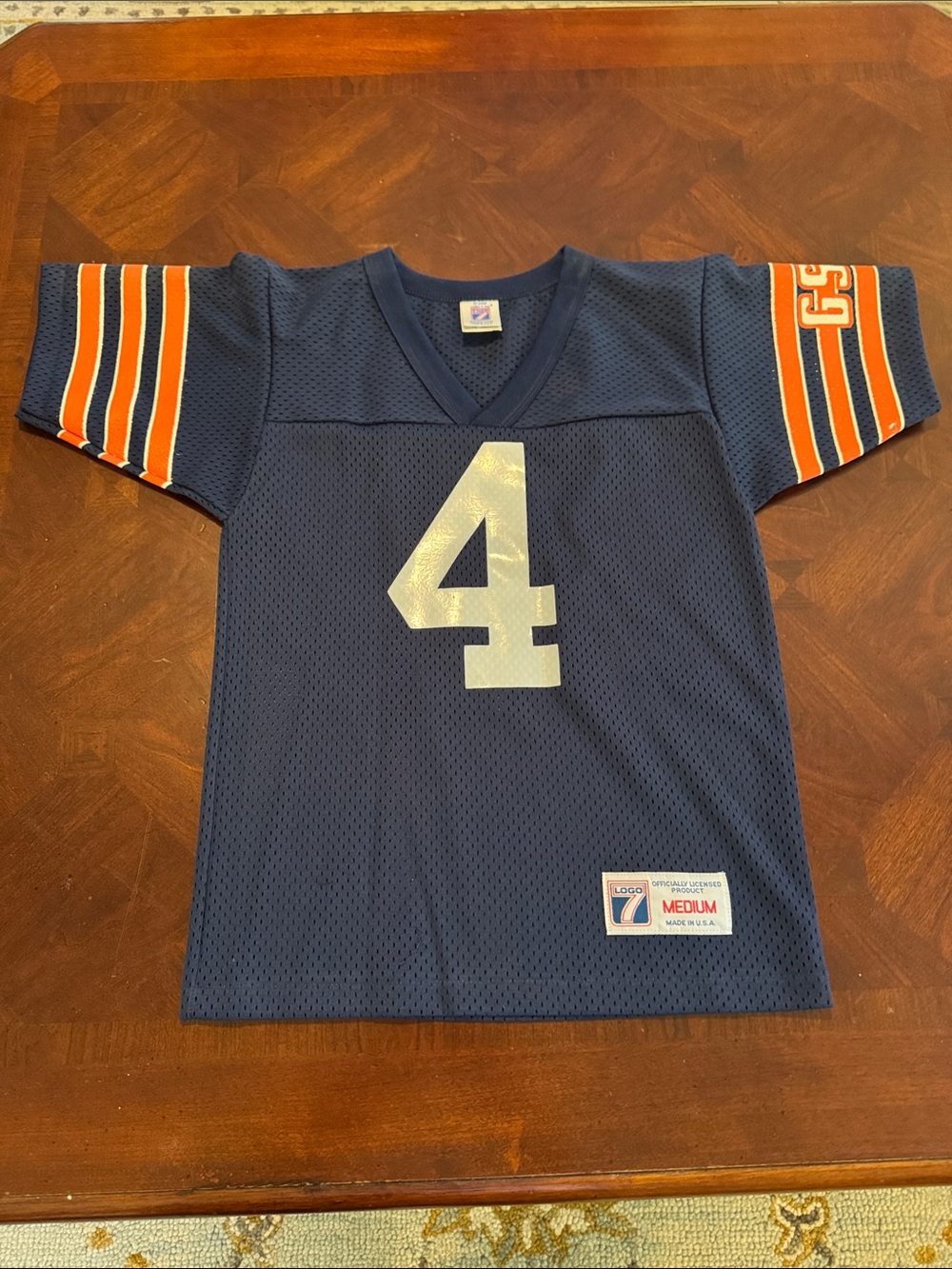 Chicago Bears LOGO 7 Navy Blue Youth Football Jersey - NWOT
